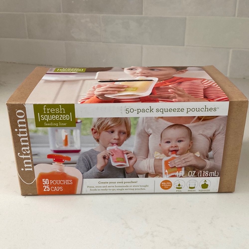Infantino | 50 pack squeeze pouches